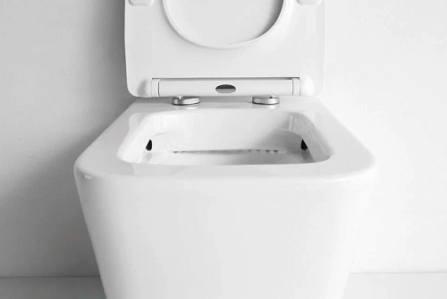 Унитаз приставной CeramaLux 3170 белый с крышкой микролифт Унитаз приставной CeramaLux 3170 белый с крышкой микролифт