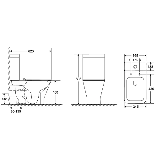 Чаша напольного унитаза AQUAme AQM1006 с сиденьем микролифт Чаша напольного унитаза AQUAme AQM1006 с сиденьем микролифт