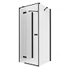 Душевой уголок NEW TRENDY REFLEXA BLACK L 80x80x200 EXK-1345 (черный) Душевой уголок NEW TRENDY REFLEXA BLACK L 80x80x200 EXK-1345 (черный)