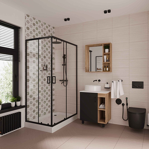 Душевой уголок Niagara Nova NG-6881-08 BLACK (100x80x195) прямоугольная, двери раздвижные, 68810811BLACK Душевой уголок Niagara Nova NG-6881-08 BLACK (100x80x195) прямоугольная, двери раздвижные, 68810811BLACK