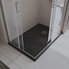 Душевой поддон BelBagno UNO TRAY-MR-UNO-AH-120/80-35-NERO-CR 1200x800 из искусственного мрамора в комплекте с сифоном черный матовый Душевой поддон BelBagno UNO TRAY-MR-UNO-AH-120/80-35-NERO-CR 1200x800 из искусственного мрамора в комплекте с сифоном черный матовый