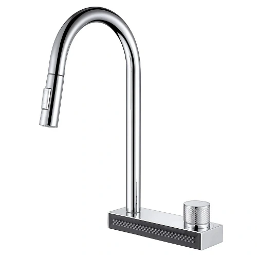 Смеситель для кухни ABBER Wasser Kreis AF8114 с выдвижной лейкой, хром Смеситель для кухни ABBER Wasser Kreis AF8114 с выдвижной лейкой, хром