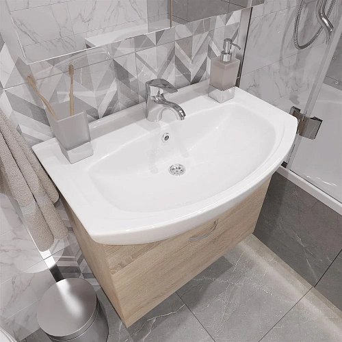 Комплект мебели DIWO Муром 70 подвесная, с сифоном 579851 Комплект мебели DIWO Муром 70 подвесная, с сифоном 579851