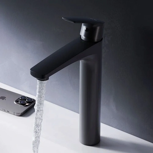 Смеситель для раковины AM.PM Gem F90A92022 высокий, черный Смеситель для раковины AM.PM Gem F90A92022 высокий, черный