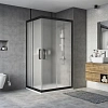 Душевой уголок STWORKI Карлстад 110x90 см профиль черный матовый, стекло матовое 467248 Душевой уголок STWORKI Карлстад 110x90 см профиль черный матовый, стекло матовое 467248