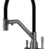 Смеситель для кухни Raglo R81.62.09 с гибким изливом с подключением к фильтру, графит Смеситель для кухни Raglo R81.62.09 с гибким изливом с подключением к фильтру, графит