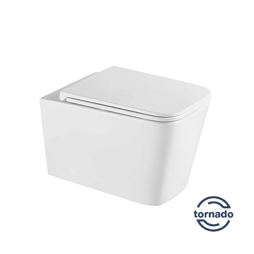 Унитаз подвесной Vincea Q-Line VT1-12T безободковый, цвет белый, ультратонкое soft-close сиденье Унитаз подвесной Vincea Q-Line VT1-12T безободковый, цвет белый, ультратонкое soft-close сиденье