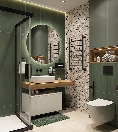 Столешница STWORKI Ольборг 120 дуб французский, без отверстий, с тумбой 80, с раковиной STWORKI Soul 489180 Столешница STWORKI Ольборг 120 дуб французский, без отверстий, с тумбой 80, с раковиной STWORKI Soul 489180