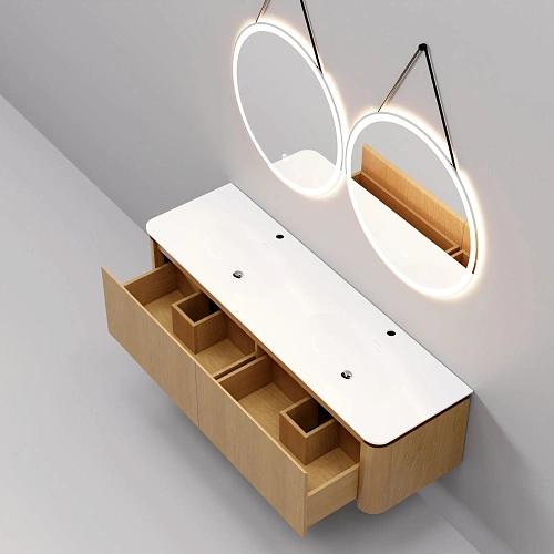 Комплект мебели ArtDecco Coco 150 ACC15W14D1M0 белый дуб Комплект мебели ArtDecco Coco 150 ACC15W14D1M0 белый дуб