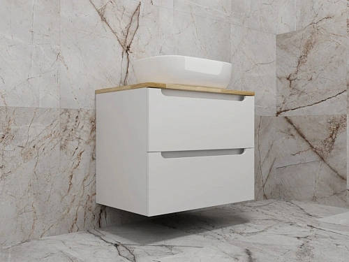 Тумба под раковину Style Line Бали 70 со столешницей белый софт подвесная ЛС-00002338 Тумба под раковину Style Line Бали 70 со столешницей белый софт подвесная ЛС-00002338