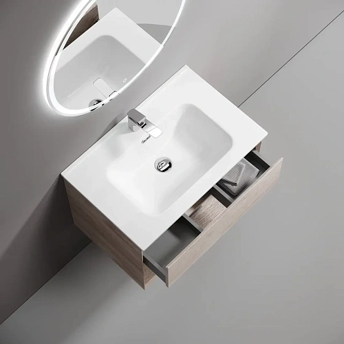 Тумба под раковину Sancos Marmi 1.0 MR1.070EG 690х445х520 дуб галифакс натуральный, подвесная Тумба под раковину Sancos Marmi 1.0 MR1.070EG 690х445х520 дуб галифакс натуральный, подвесная