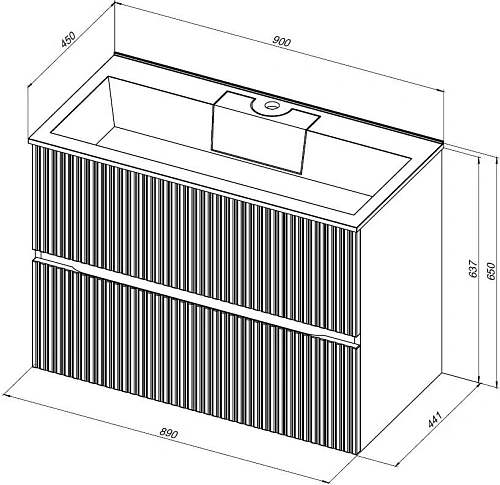 Тумба с раковиной Aquanet Джейн 90 00332523 маренго Тумба с раковиной Aquanet Джейн 90 00332523 маренго