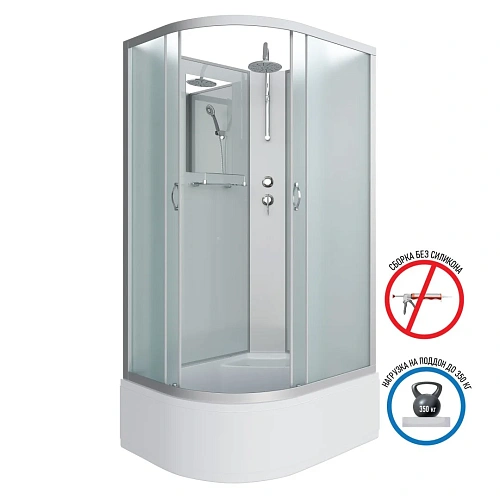 Душевая кабина Niagara Classic NG-2310-14RBKT (1200х800х2100) высокий поддон (40см) стекло матовое 23101424RBKT Душевая кабина Niagara Classic NG-2310-14RBKT (1200х800х2100) высокий поддон (40см) стекло матовое 23101424RBKT