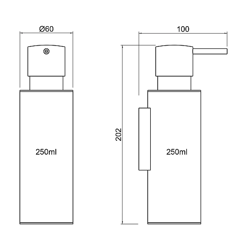 Дозатор жидкого мыла Timo Saona 13339/18 черное золото Дозатор жидкого мыла Timo Saona 13339/18 черное золото