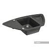 Кухонная мойка Aquaton Лория 1A715032LR210 из литого мрамора, угловая, графит Кухонная мойка Aquaton Лория 1A715032LR210 из литого мрамора, угловая, графит