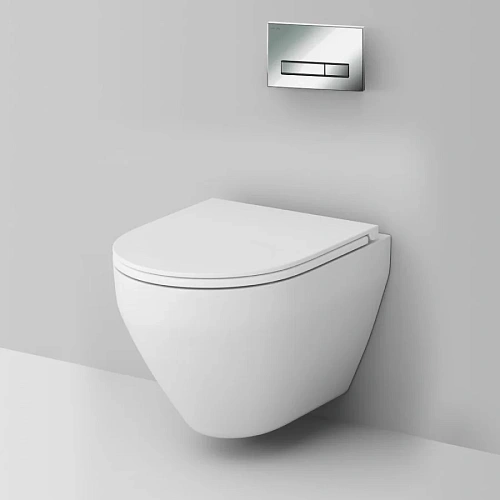 Комплект: Инсталляция с унитазом AM.PM Spirit IS30251.701700 с клавишей Start S хром глянц сиденье микролифт Комплект: Инсталляция с унитазом AM.PM Spirit IS30251.701700 с клавишей Start S хром глянц сиденье микролифт