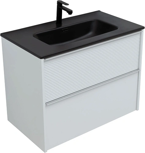 Тумба под раковину Aquanet Вита 80 белый матовый 00330475 подвесная Тумба под раковину Aquanet Вита 80 белый матовый 00330475 подвесная