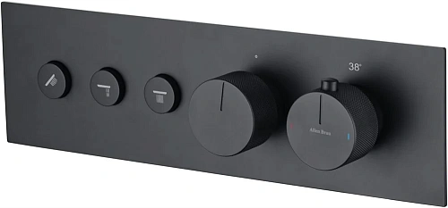 Смеситель для ванны Allen Brau Liberty 5.33003-31 (с внутренней частью) черный матовый Смеситель для ванны Allen Brau Liberty 5.33003-31 (с внутренней частью) черный матовый