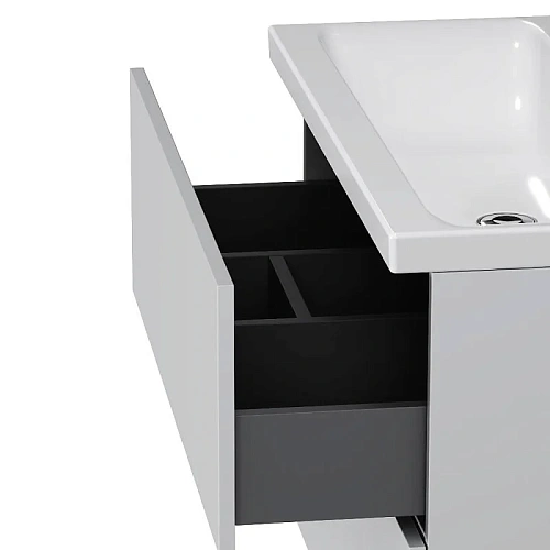 Тумба под раковину AM.PM Gem M90FHX0802WG подвесная, 80 см push-to-open, белый, Тумба под раковину AM.PM Gem M90FHX0802WG подвесная, 80 см push-to-open, белый,