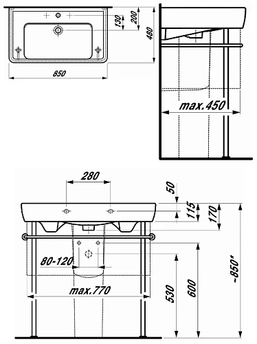 Тумба под раковину Laufen Pro New 8306.2 (4.8306.2.095.423.1) 770x390x450мм, венге. Тумба под раковину Laufen Pro New 8306.2 (4.8306.2.095.423.1) 770x390x450мм, венге.