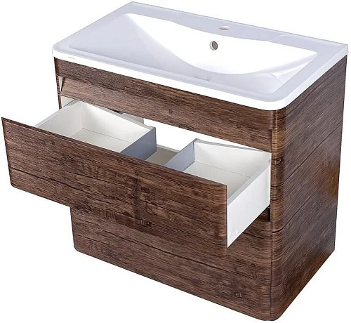 Тумба под раковину Style Line Атлантика 80 напольная, Люкс старое дерево, PLUS ЛС-00000665 Тумба под раковину Style Line Атлантика 80 напольная, Люкс старое дерево, PLUS ЛС-00000665