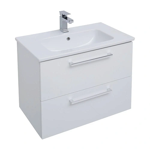 Тумба под раковину DREJA GIO, 80 см, подвесная, 2 ящика, белый глянец 77.0103W Тумба под раковину DREJA GIO, 80 см, подвесная, 2 ящика, белый глянец 77.0103W