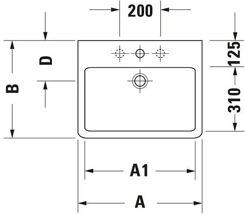 Раковина Duravit Vero 0454600027 60 см Раковина Duravit Vero 0454600027 60 см
