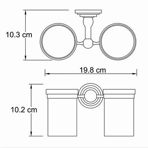 Стакан WasserKRAFT Isar K-7328D темная бронза Стакан WasserKRAFT Isar K-7328D темная бронза