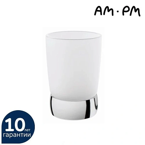Стакан AM.PM Sensation A3031300 стеклянный, хром Стакан AM.PM Sensation A3031300 стеклянный, хром