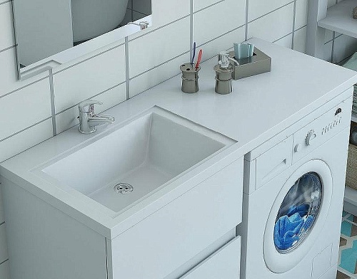 Тумба с раковиной Эстет Dallas Luxe ФР-00009681 1500х482 левая, напольная 2 ящика Тумба с раковиной Эстет Dallas Luxe ФР-00009681 1500х482 левая, напольная 2 ящика