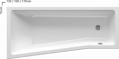Акриловая ванна Ravak Be HappyII 150х75 R C991000000 (правая) Акриловая ванна Ravak Be HappyII 150х75 R C991000000 (правая)