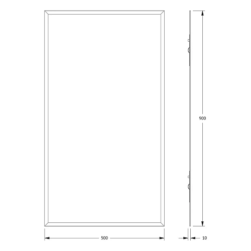 Зеркало Evoform Comfort BY 0924 50 х 90 см с фацетом 15 мм Зеркало Evoform Comfort BY 0924 50 х 90 см с фацетом 15 мм