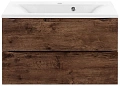 Тумба под раковину Vincea Mia 750 подвесная, 2 выкатных ящика soft close, R.Wood VMC-2MA750RW Тумба под раковину Vincea Mia 750 подвесная, 2 выкатных ящика soft close, R.Wood VMC-2MA750RW