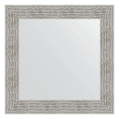 Зеркало в багетной раме Evoform Definite BY 3153 70 x 70 см, волна хром Зеркало в багетной раме Evoform Definite BY 3153 70 x 70 см, волна хром