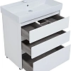 Тумба под раковину Aquanet Nova Lite 75 белый глянец (3 ящика) 00302472 Тумба под раковину Aquanet Nova Lite 75 белый глянец (3 ящика) 00302472