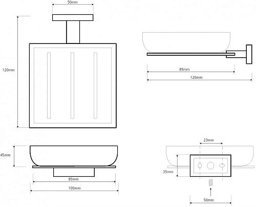 Мыльница Bemeta PLAZA 118108022 Мыльница Bemeta PLAZA 118108022