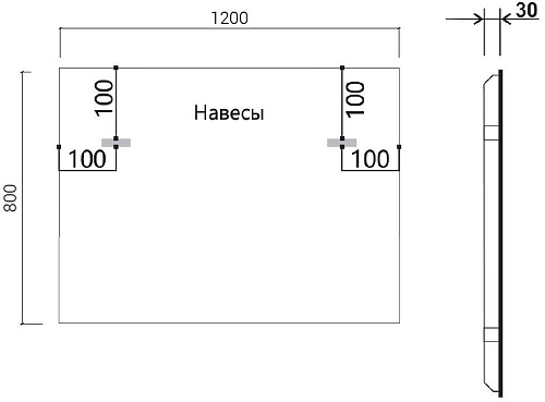 Зеркало Vincea LED VLM-3VN120-2 1200х800 c сенсорным выключателем и диммером, антизапотевание Зеркало Vincea LED VLM-3VN120-2 1200х800 c сенсорным выключателем и диммером, антизапотевание