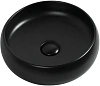 Раковина Aquanet Round-1-MB 36 накладная, черная матовая ROUND-1-MB