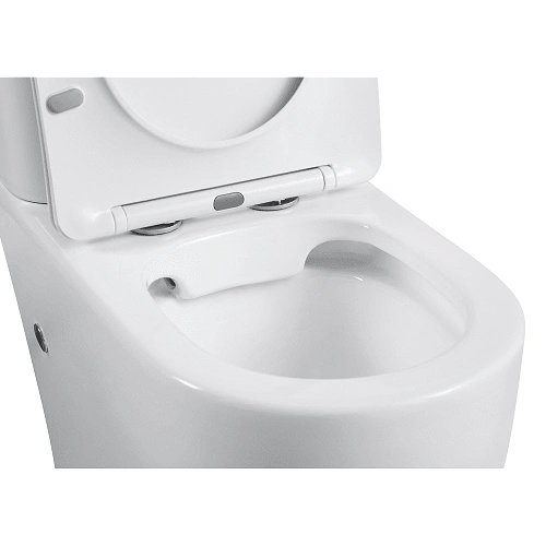 Унитаз напольный Black&White W-7789 P-trap / Geberit/ Rimless / anti-dirt (620x360x810) компакт 7789W Унитаз напольный Black&White W-7789 P-trap / Geberit/ Rimless / anti-dirt (620x360x810) компакт 7789W