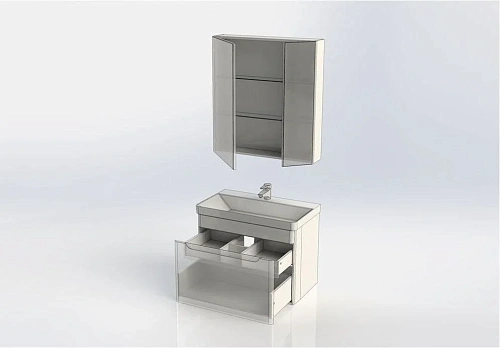 Комплект мебели Aquanet София 80 белый 00203650 Комплект мебели Aquanet София 80 белый 00203650