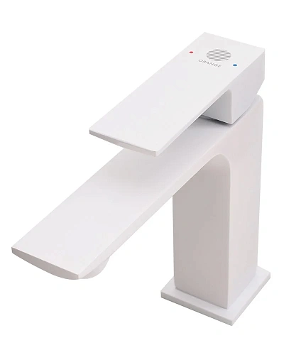 Смеситель для раковины Orange Lutz M04-021w белый Смеситель для раковины Orange Lutz M04-021w белый