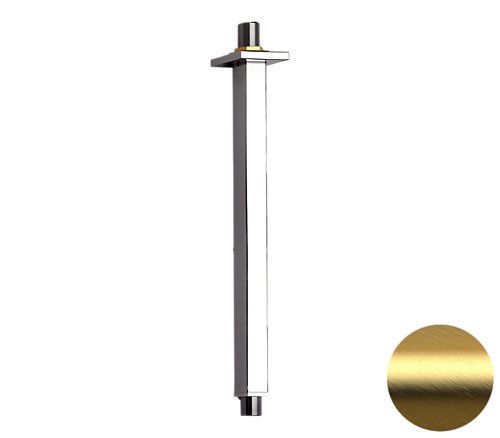 Кронштейн верхнего душа Remer 347S30BG потолочный 30 см, золото брашированное Кронштейн верхнего душа Remer 347S30BG потолочный 30 см, золото брашированное
