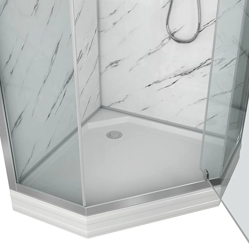 Душевая кабина Niagara Luxe NG-7702DM (1000x1010х2120) низкий поддон (15см) стенки мрамор Душевая кабина Niagara Luxe NG-7702DM (1000x1010х2120) низкий поддон (15см) стенки мрамор