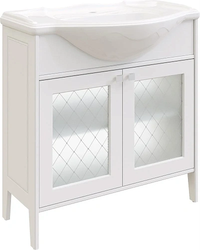 Тумба с раковиной STWORKI Хельсингборг 85 белая 482178 Тумба с раковиной STWORKI Хельсингборг 85 белая 482178