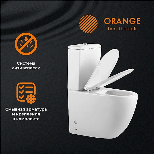 Унитаз напольный Orange C05-000w сиденье с микролифтом Унитаз напольный Orange C05-000w сиденье с микролифтом