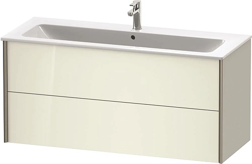 Тумба под раковину Duravit XVIU XV41280B122 подвесная 121 см белая глянцевый Тумба под раковину Duravit XVIU XV41280B122 подвесная 121 см белая глянцевый