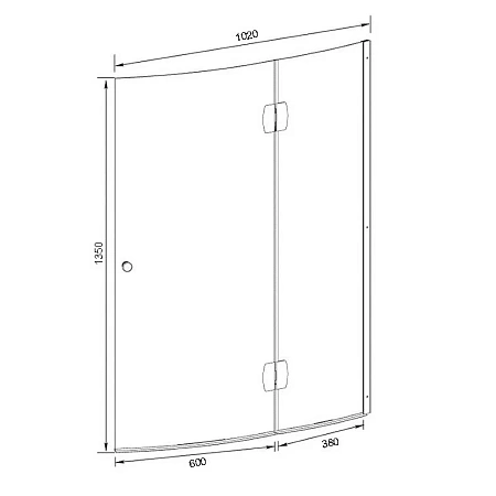 Шторка на ванну Aquanet AQ2 R, матовое стекло 00174016 Шторка на ванну Aquanet AQ2 R, матовое стекло 00174016