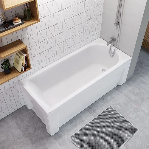 Акриловая ванна Timo MIKA1870 180x70x58 с каркасом, слив-переливом и фронтальной панелью Акриловая ванна Timo MIKA1870 180x70x58 с каркасом, слив-переливом и фронтальной панелью