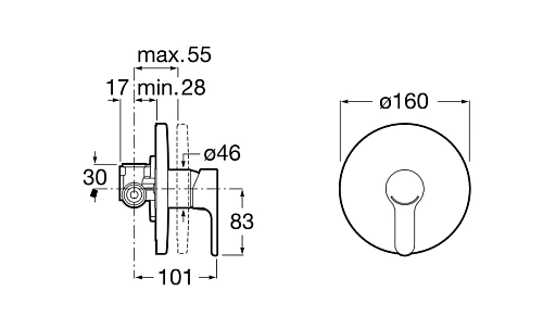 Смеситель для душа Roca L20 5A2A09C00 Смеситель для душа Roca L20 5A2A09C00