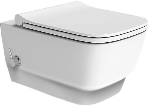 Унитаз подвесной Boheme Bello 971-2-MW с функцией биде елый матовый без сиденья Унитаз подвесной Boheme Bello 971-2-MW с функцией биде елый матовый без сиденья